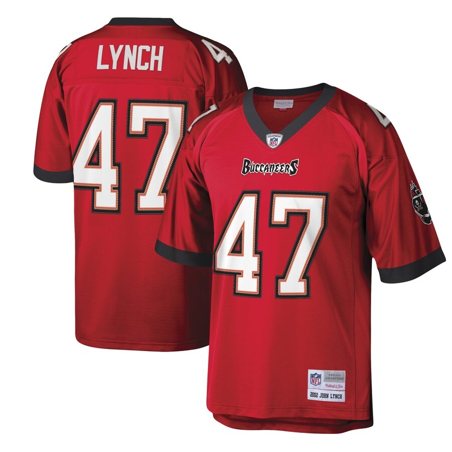Men's Tampa Bay Buccaneers John Lynch Mitchell & Ness Red Legacy Replica Jersey - Ujersey