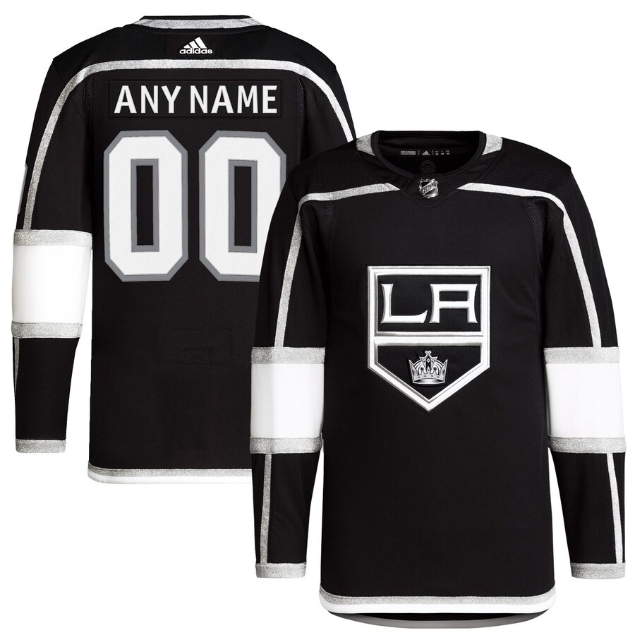 Men's Los Angeles Kings adidas Black Home Primegreen Authentic Pro Custom Jersey - Ujersey
