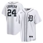 Men's Detroit Tigers Miguel Cabrera Nike White Home Replica Player Name Jersey - Ujersey