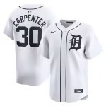 Men's Detroit Tigers Kerry Carpenter Nike White Home Limited Player Jersey - Ujersey