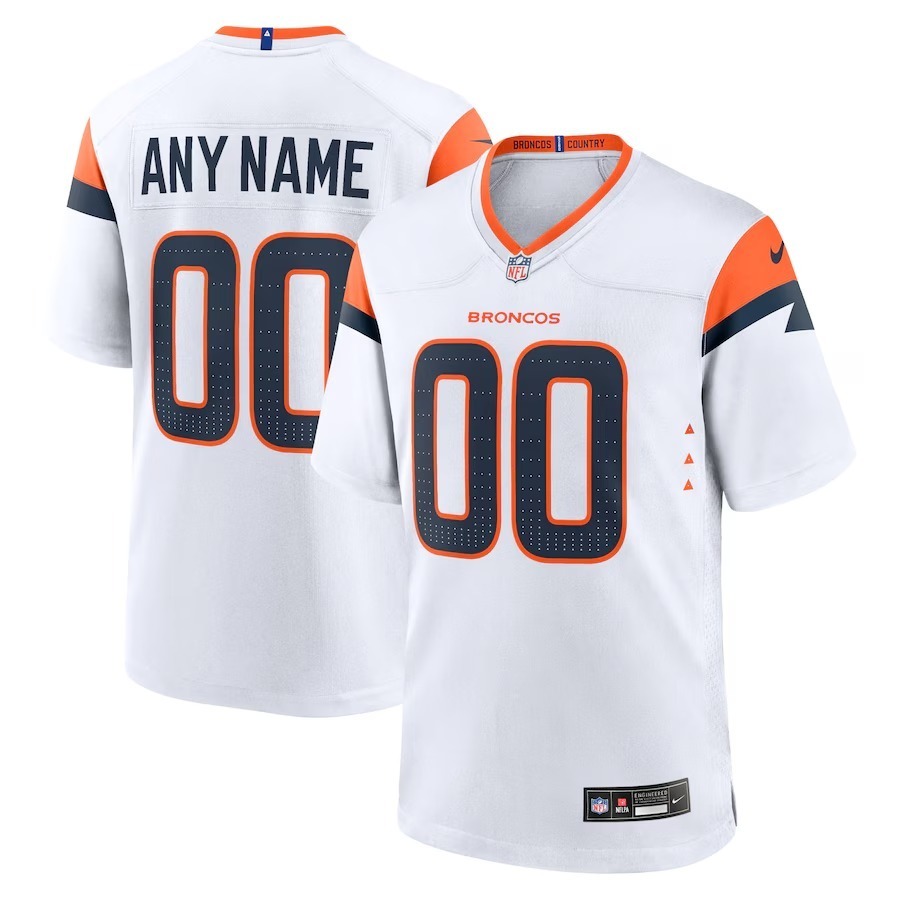 Men's Denver Broncos  Nike White Mile High Collection Custom Game Jersey - Ujersey