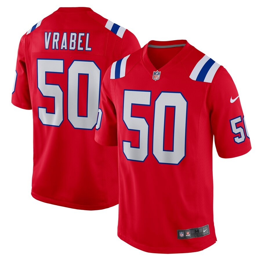 Men's New England Patriots Mike Vrabel Nike Red Retired Player Alternate Game Jersey - Ujersey