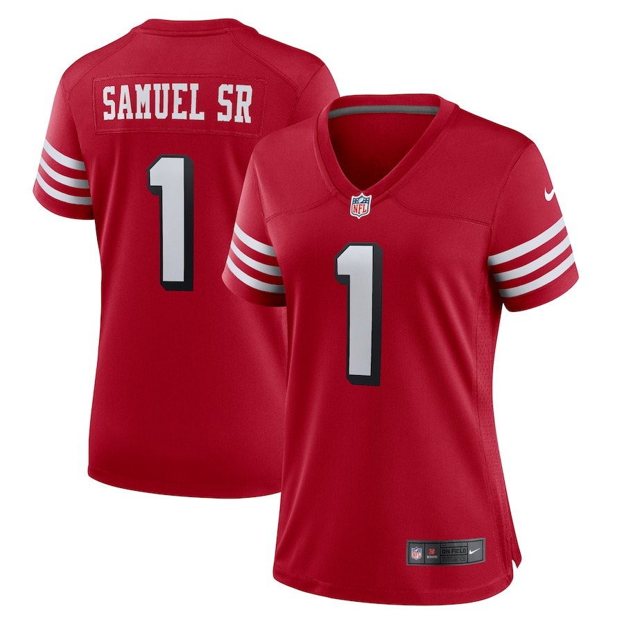 Women's San Francisco 49ers Deebo Samuel Sr Nike Scarlet Alternate Game Jersey - Ujersey