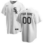 Men's Chicago White Sox Nike White Home Replica Custom Jersey - Ujersey
