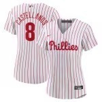 Women's Philadelphia Phillies Nick Castellanos Nike White Home Replica Player Jersey - Ujersey