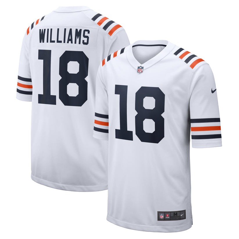 Men's Chicago Bears Caleb Williams Nike White 2024 NFL Draft 2nd Alternate Game Player Jersey - Ujersey