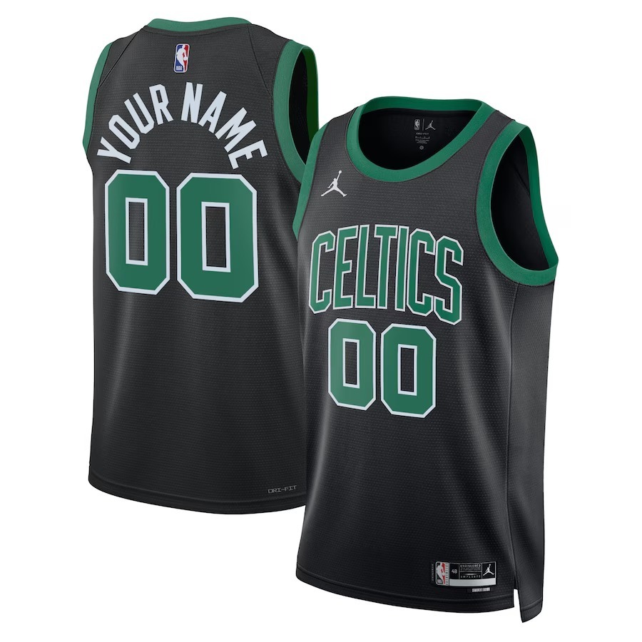 Unisex Boston Celtics Jordan Brand Black 2022/23 Swingman Custom Jersey - Statement Edition - Ujersey