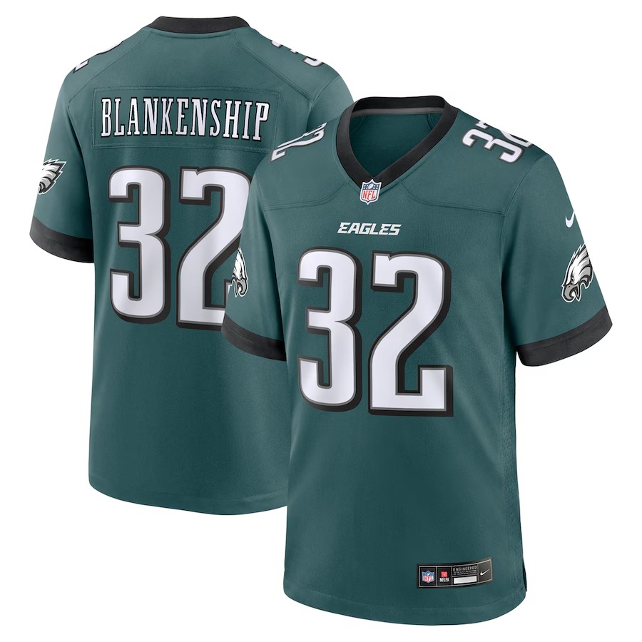 Men's Philadelphia Eagles Reed Blankenship Nike Midnight Green Team Game Jersey - Ujersey