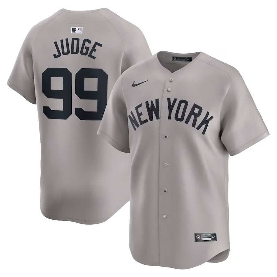 Men's New York Yankees Aaron Judge Nike Gray Away Limited Player Jersey - Ujersey