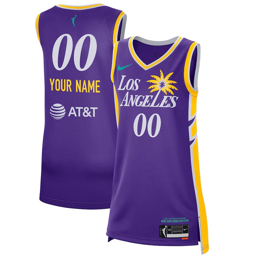 Unisex Los Angeles Sparks Nike Purple 2021 Explorer Edition Victory Custom Jersey - Ujersey