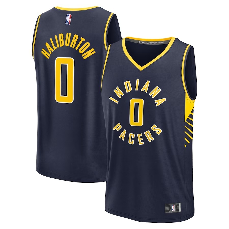 Youth Indiana Pacers Tyrese Haliburton Fanatics Navy Fast Break Replica Player Jersey - Icon Edition - Ujersey