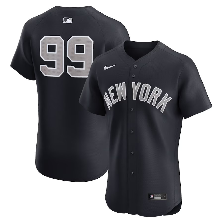Men's New York Yankees Aaron Judge Nike Navy Alternate 1 Elite Player Jersey - Ujersey