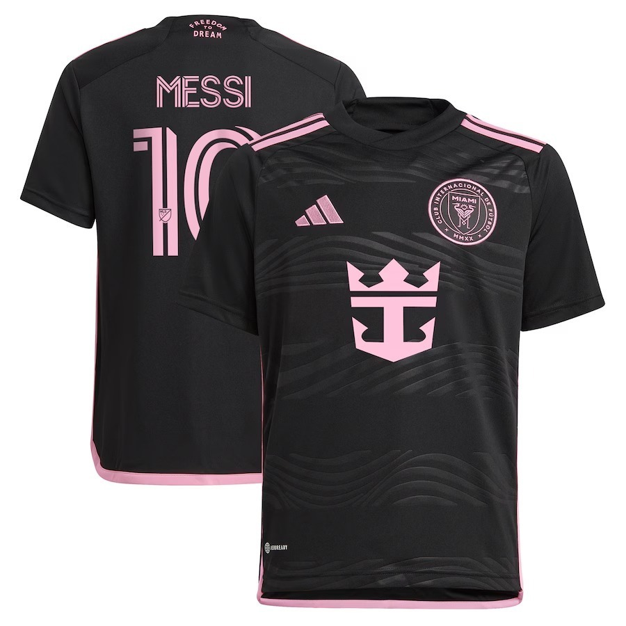 Youth Inter Miami CF Lionel Messi adidas Black 2024 La Noche Replica Player Jersey - Ujersey