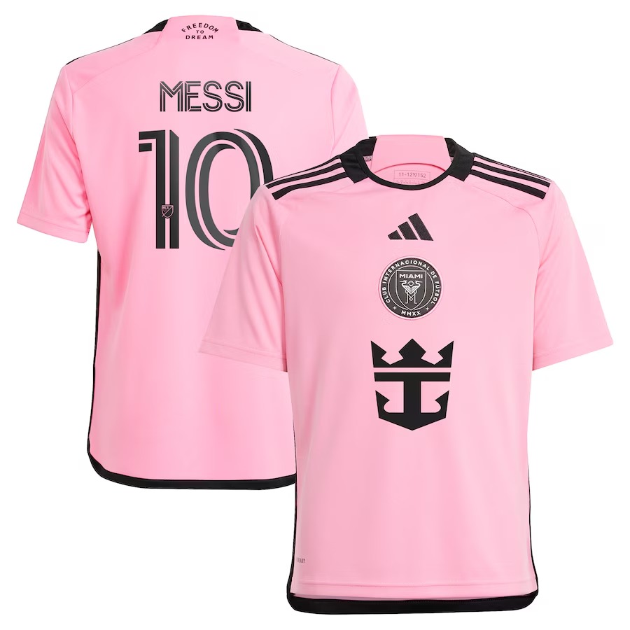 Youth Inter Miami CF Lionel Messi adidas Pink 2024 2getherness Replica Player Jersey - Ujersey