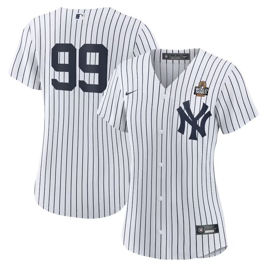 Women's New York Yankees Aaron Judge Nike White 2024 World Series Home Replica Player Jersey - Ujersey
