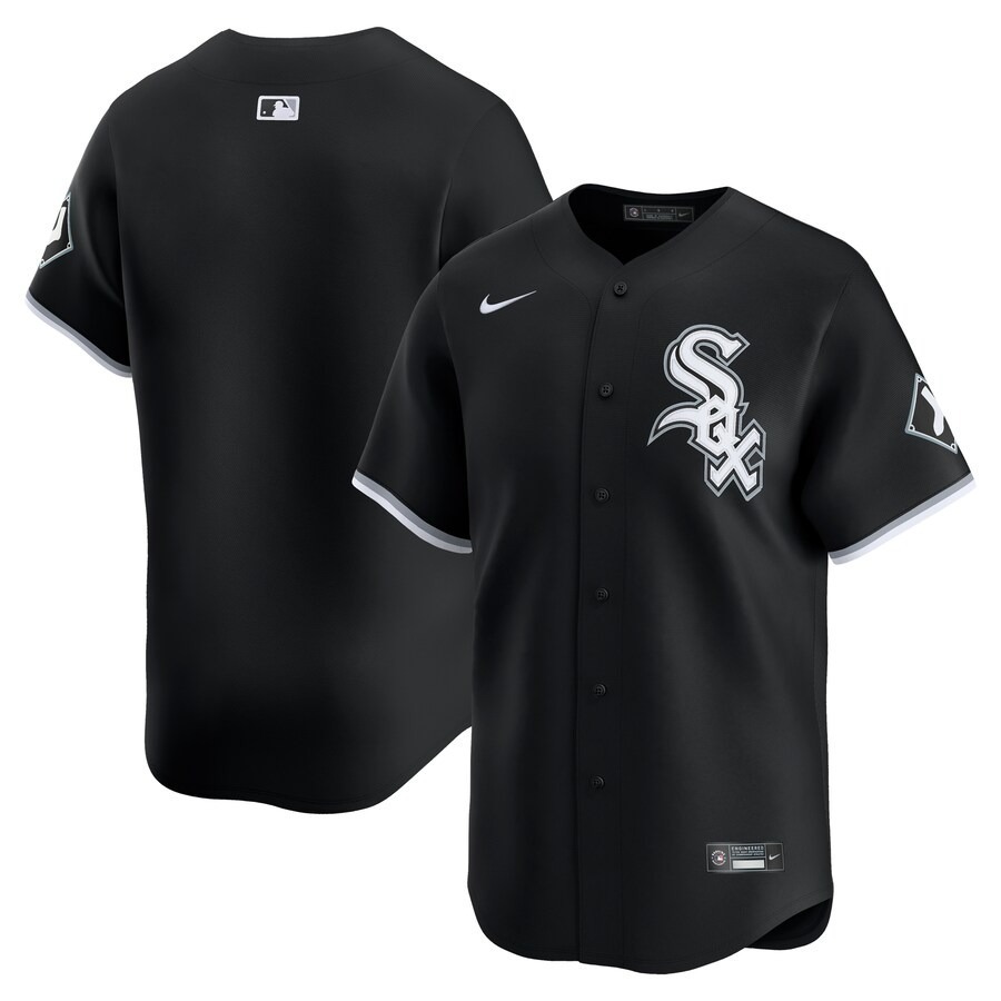 Men's Chicago White Sox  Nike Black  Alternate Limited Jersey - Ujersey