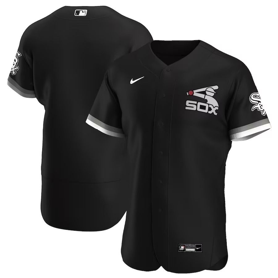 Men's Chicago White Sox Nike Black Alternate Authentic Team Jersey - Ujersey