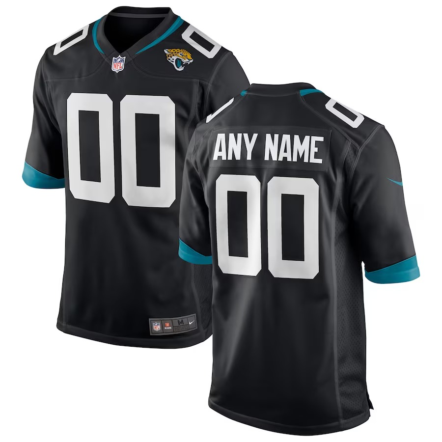 Youth Jacksonville Jaguars Nike Black Custom Team Color Alternate Game Jersey - Ujersey