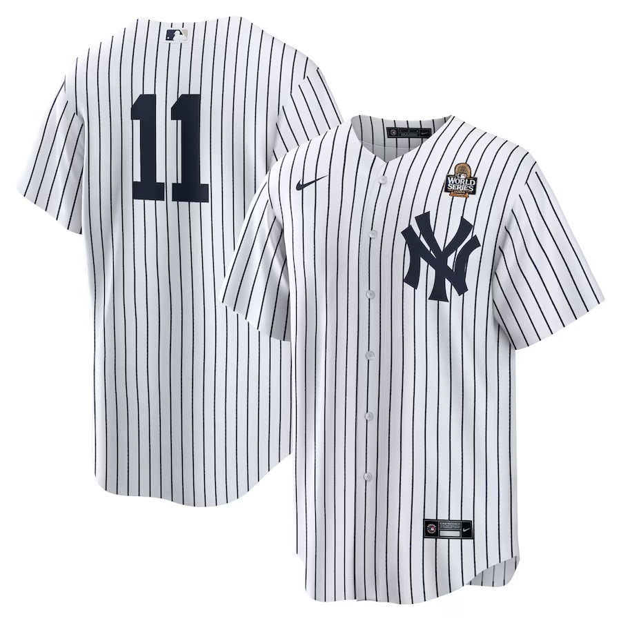Men's New York Yankees Anthony Volpe Nike White 2024 World Series Home Replica Player Jersey - Ujersey
