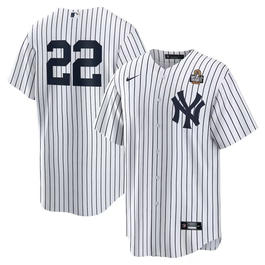 Men's New York Yankees Juan Soto Nike White 2024 World Series Home Replica Player Jersey - Ujersey