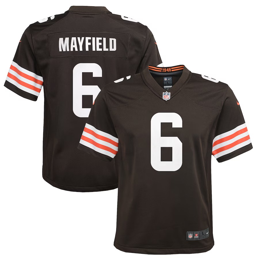 Youth Cleveland Browns Baker Mayfield Nike Brown Game Player Jersey - Ujersey
