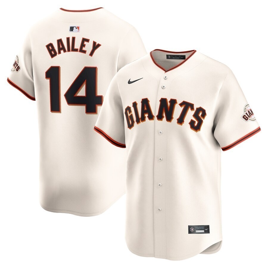 Men's San Francisco Giants Patrick Bailey Nike Cream Home Limited Player Jersey - Ujersey