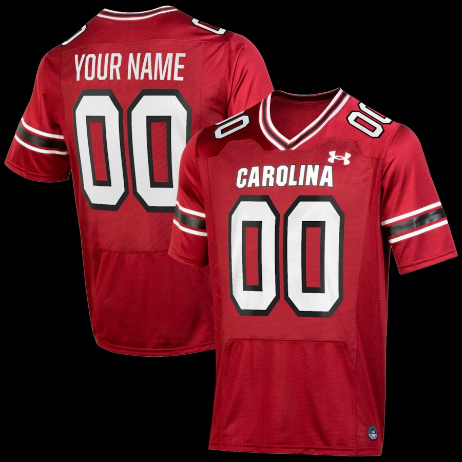 South Carolina Gamecocks Under Armour Custom Replica Football Jersey - Garnet - Ujersey