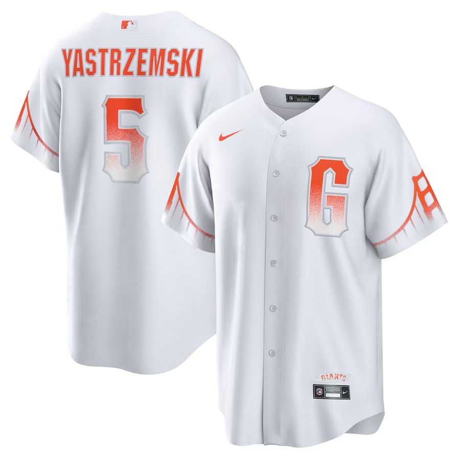 Men's San Francisco Giants Mike Yastrzemski Nike White 2021 City Connect Replica Player Jersey - Ujersey