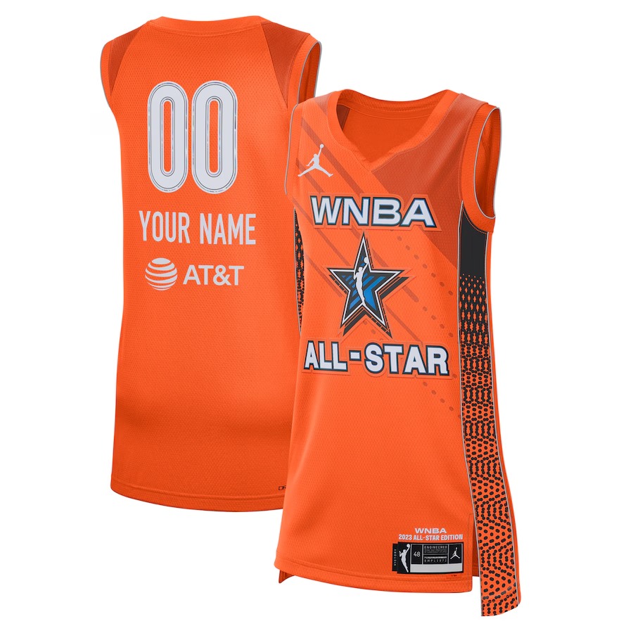 Unisex Jordan Brand Orange 2023 WNBA All-Star Game Custom Victory Jersey - Ujersey
