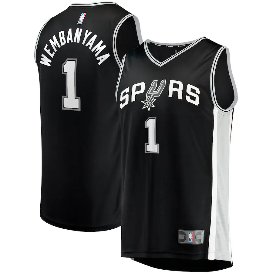 Men's San Antonio Spurs Victor Wembanyama Fanatics Black  Fast Break Replica Jersey - Icon Edition - Ujersey