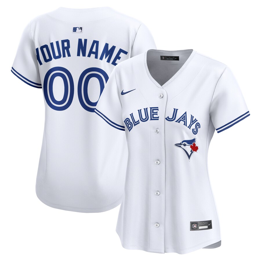 Women's Toronto Blue Jays Nike White Home Limited Custom Jersey - Ujersey