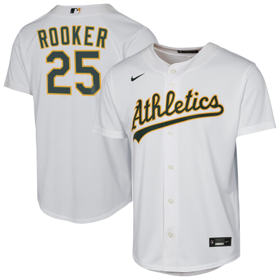 Youth Athletics Brent Rooker Nike White Home Replica Jersey - Ujersey
