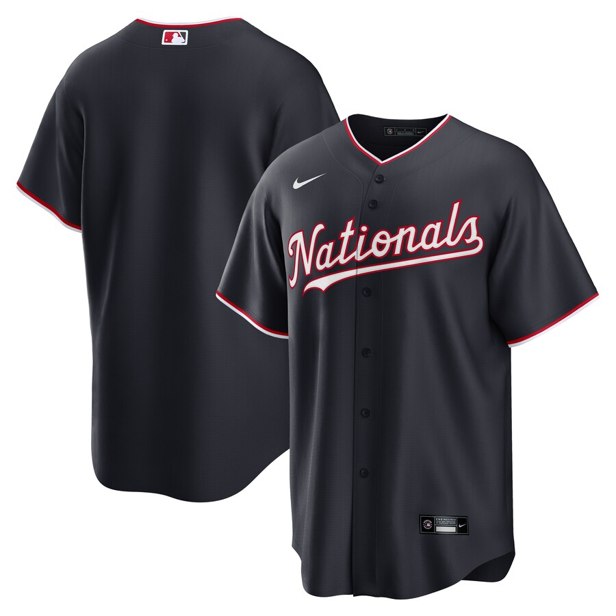 Men's Washington Nationals Nike Navy Alternate Replica Jersey - Ujersey