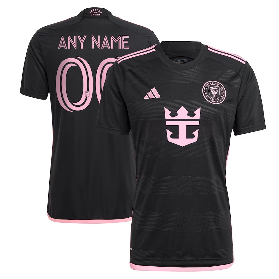 Men's Inter Miami CF  adidas Black 2024 La Noche Replica Custom Jersey - Ujersey