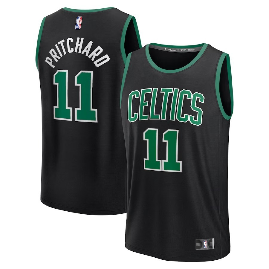 Men's Boston Celtics Payton Pritchard Fanatics Black Fast Break Replica Player Jersey - Statement Edition - Ujersey