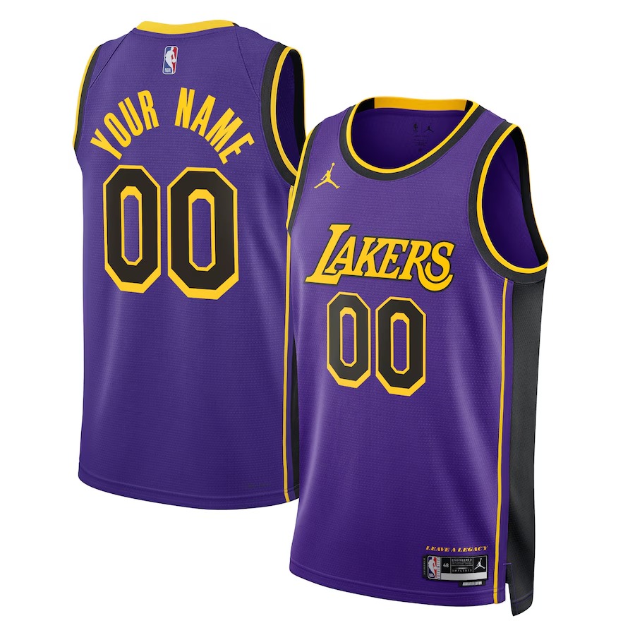 Unisex Los Angeles Lakers Jordan Brand Purple 2022/23 Swingman Custom Jersey - Statement Edition - Ujersey