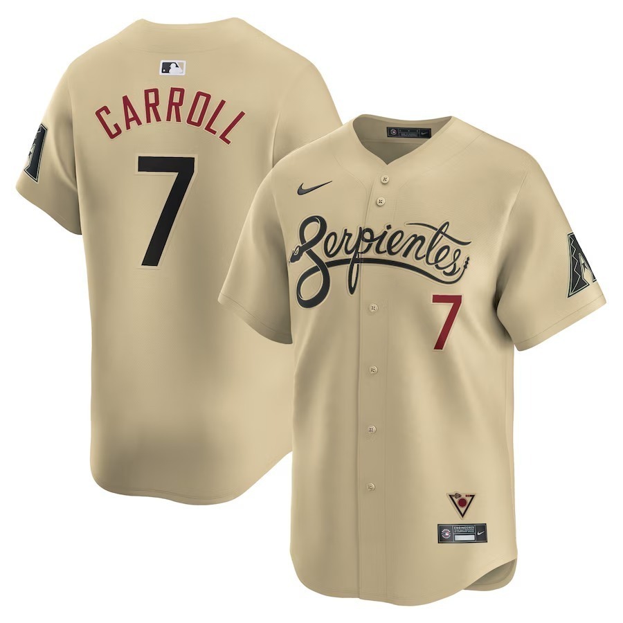 Men's Arizona Diamondbacks Corbin Carroll Nike Sand City Connect Limited Player Jersey - Ujersey