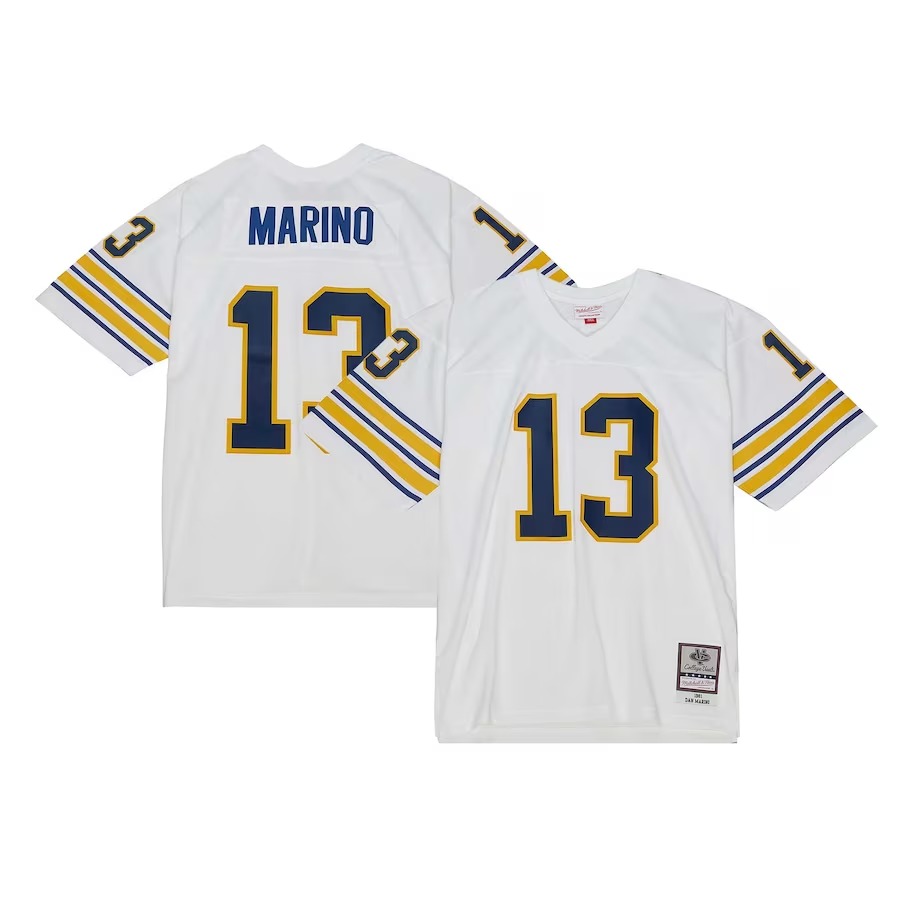 Dan Marino Pitt Panthers Mitchell & Ness 1981 Legacy Jersey - White - Ujersey