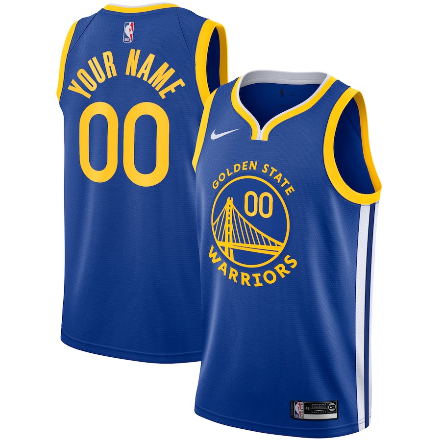 Unisex Golden State Warriors Nike Royal 2019/20 Custom Swingman Jersey - Icon - Ujersey