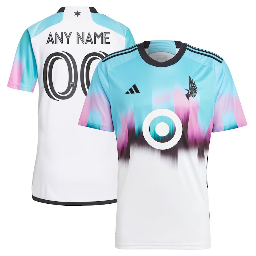 Men's Minnesota United FC adidas White 2023 The Northern Lights Kit Replica Custom Jersey - Ujersey