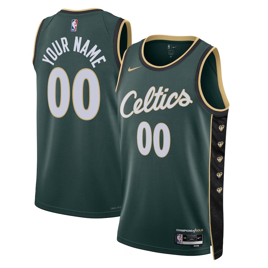 Unisex Boston Celtics Nike Kelly Green 2022/23 Swingman Custom Jersey - City Edition - Ujersey
