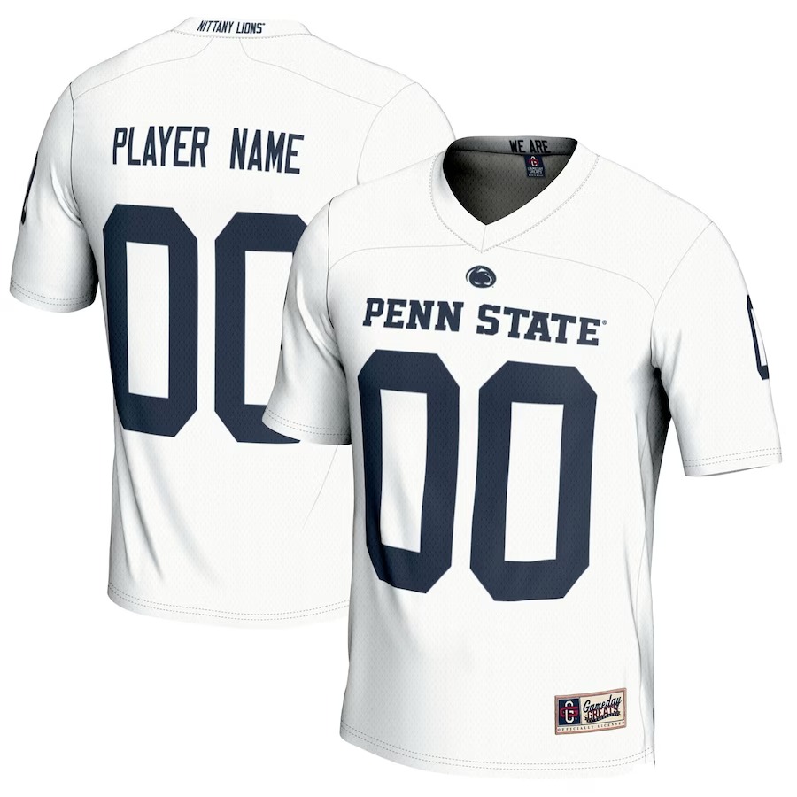 Penn State Nittany Lions GameDay Greats Youth NIL Pick-A-Player Football Jersey - White - Ujersey