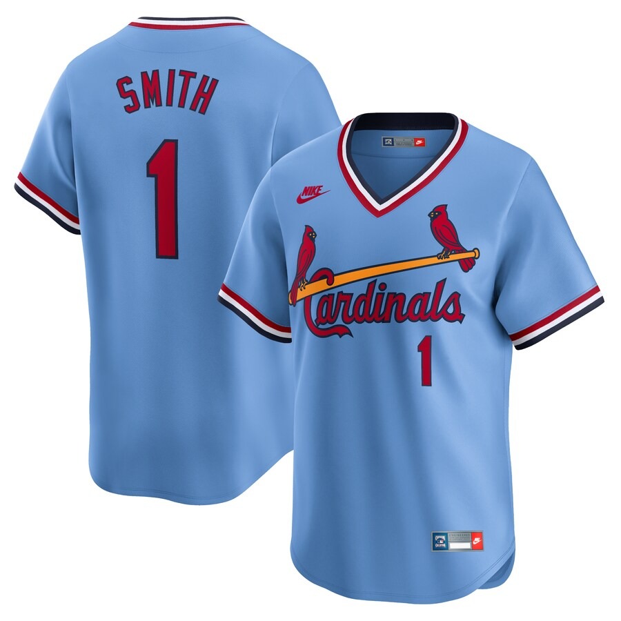 Men's St. Louis Cardinals Ozzie Smith Nike Royal Throwback Cooperstown Limited Jersey - Ujersey