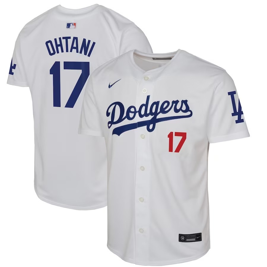 Youth Los Angeles Dodgers Shohei Ohtani Nike White Home Limited Player Jersey - Ujersey