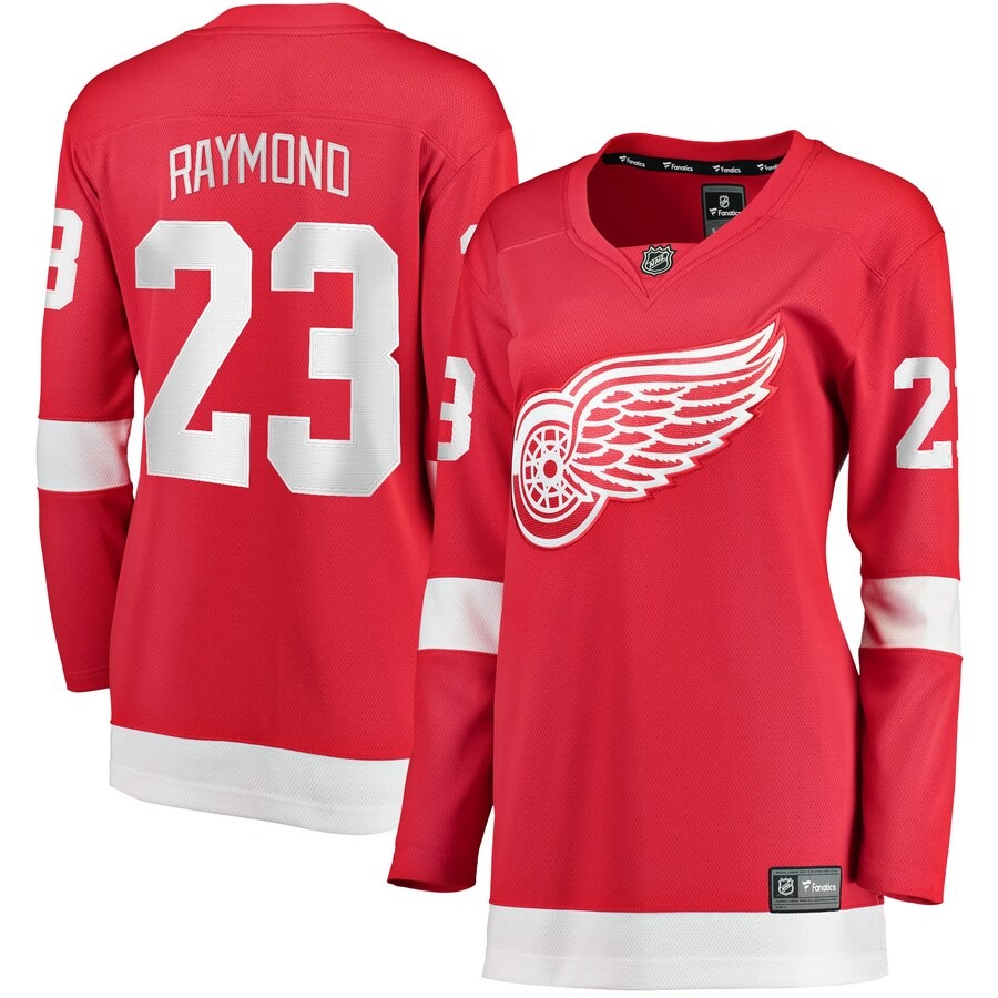 Women's Detroit Red Wings Lucas Raymond Fanatics Branded Red Home Breakaway Player Jersey - Ujersey