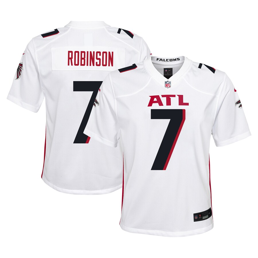 Youth Atlanta Falcons Bijan Robinson Nike White Game Jersey - Ujersey
