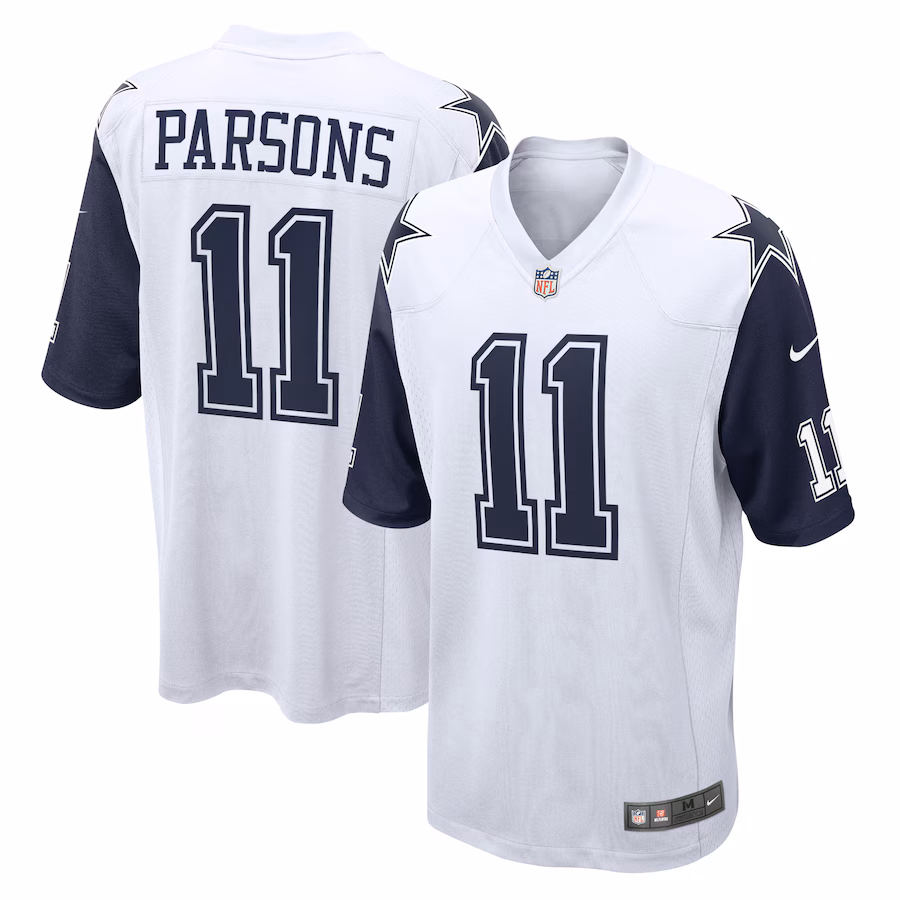 Men's Dallas Cowboys Micah Parsons Nike White Alternate Game Team Jersey - Ujersey