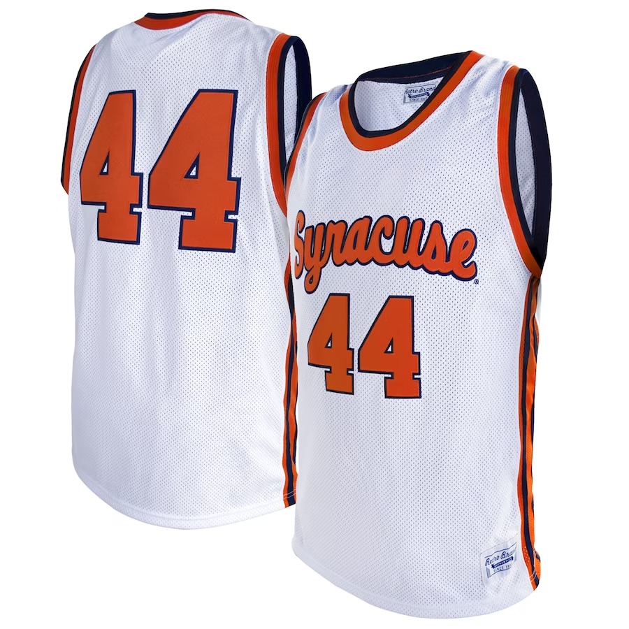 #44 Syracuse Orange Original Retro Brand Alumni Basketball Jersey - White - Ujersey