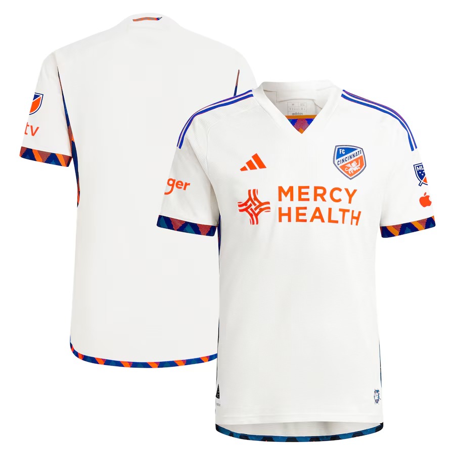Men's FC Cincinnati  adidas White 2024 The Canvas Kit Authentic Jersey - Ujersey