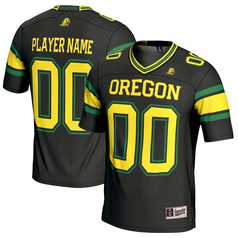 Oregon Ducks GameDay Greats NIL Pick-A-Player Football Jersey - Black - Ujersey